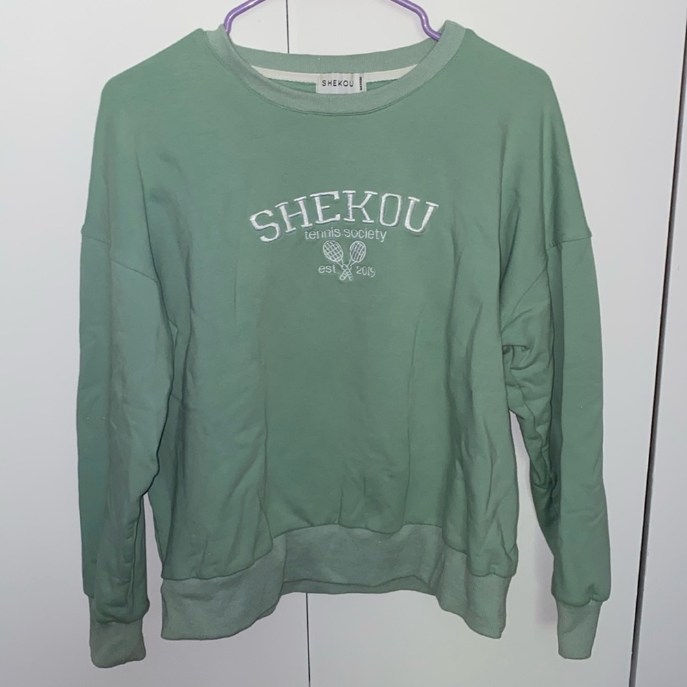 Green Shekou soft crewneck, size M, great condition